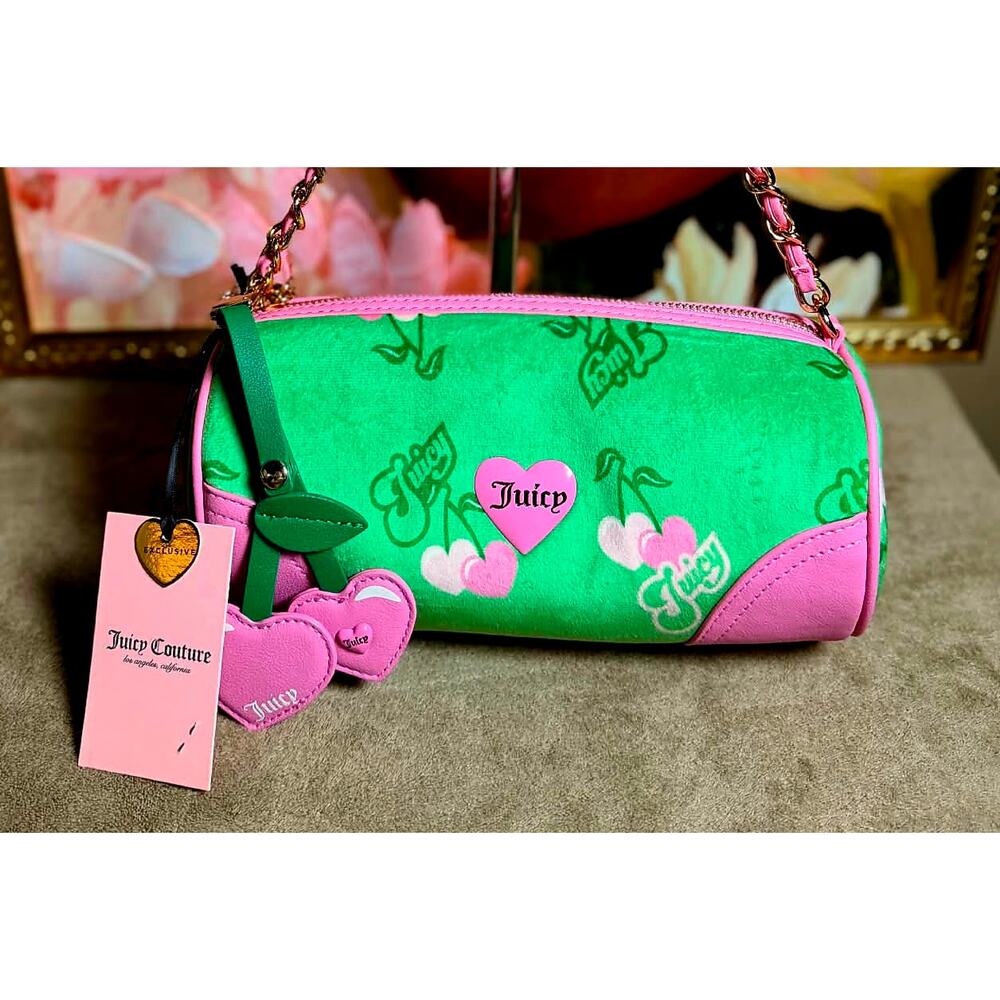 🍒 Juicy Couture NWT "Retro Cherry Gelato" Barrel Bag — Exclusive! 🍒 - Picture 10 of 10
